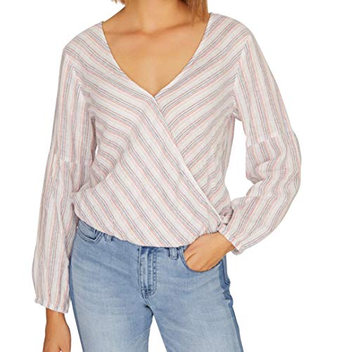 Sand Dune Striped Wrap Top